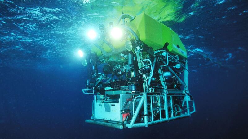 Victor 6000, a submersible being used in the search for Titan