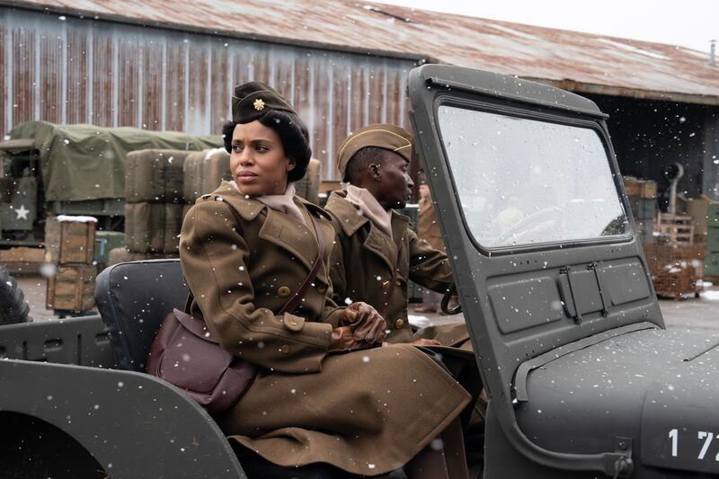 The Six Triple Eight: Kerry Washington as Major Charity Adams. Photo: Perry Well Films 2/Bob Mahoney, courtesy of Netflix