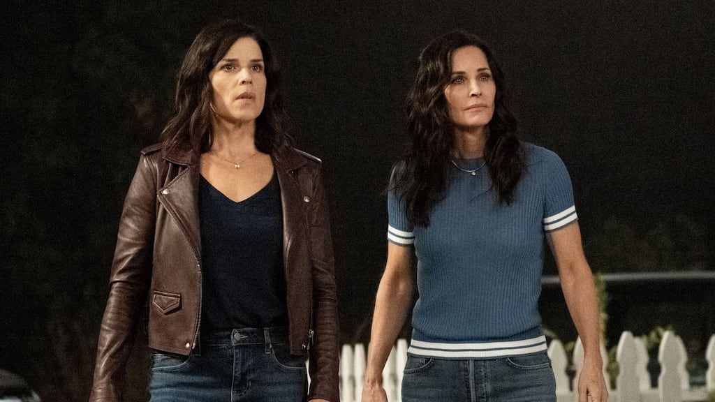 Neve Campbell and Courteney Cox in the new Scream