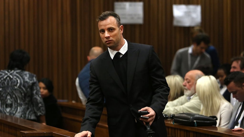 Oscar Pistorius was convicted of murder after an appeal by prosecutors, having initially been acquitted of the charge. Photograph: Alon Skuy/AFP