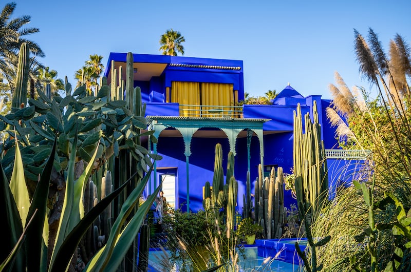 Botanical garden Jardin Majorelle in Marrakesh