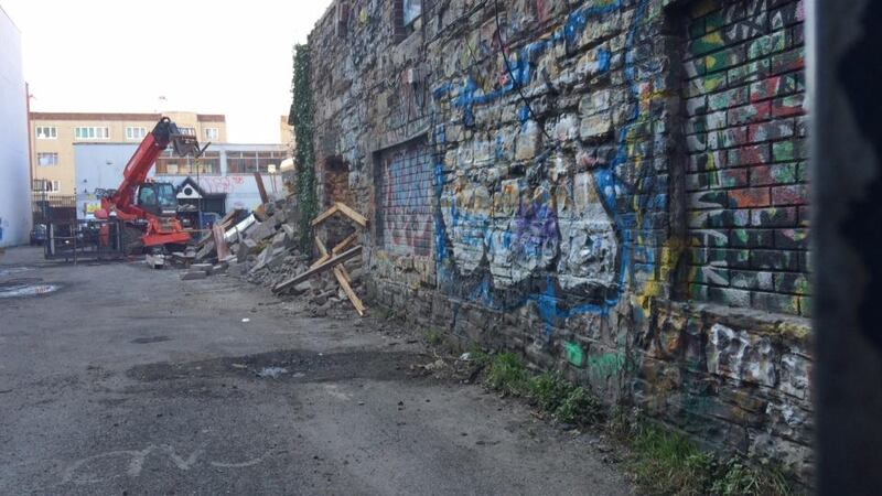 Part of the Windmill Lane site in Dublin’s docklands.
