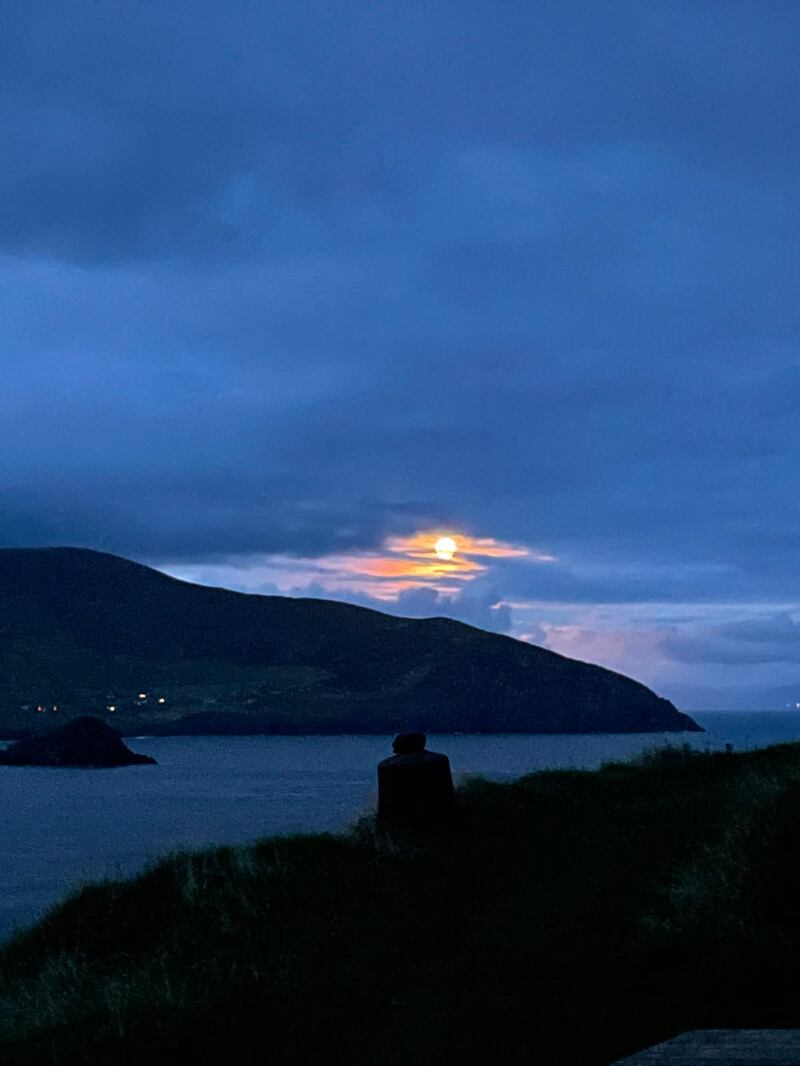 Moonrise on the island. Photograph: Aisling Costello