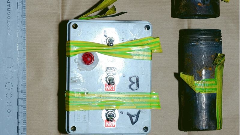 Police  in Northern Ireland released images of the bomb on Friday. Photograph: PSNI