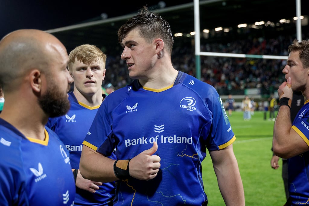 Leinster's Dan Sheehan dejected after the loss to Benetton in last Saturday's URC match. Photograph: Roberto Bregani/©INPHO