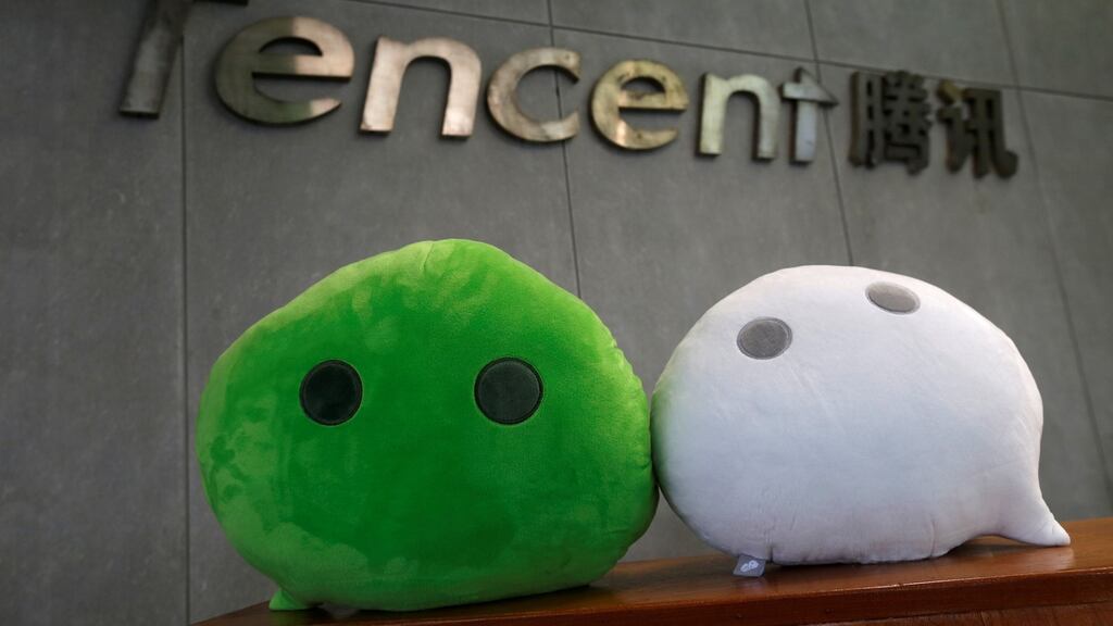 Tencent’s market valuation is near record highs. Photograph: Reuters