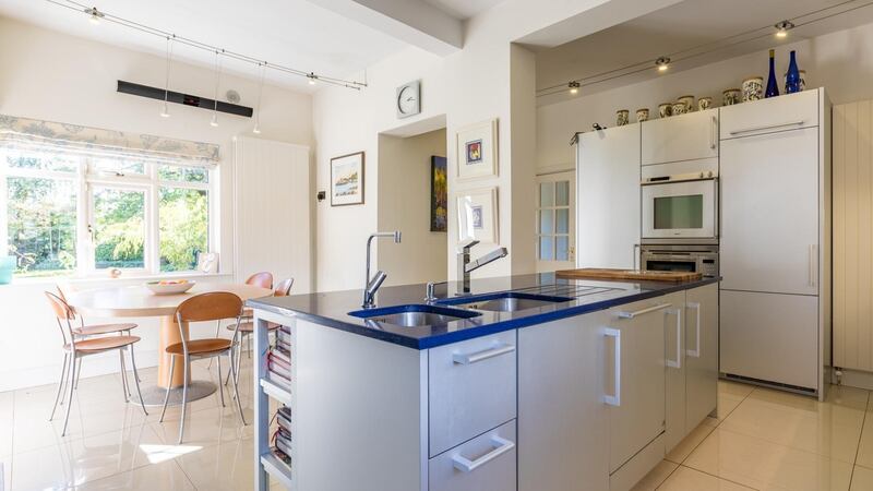 In 2003 the vendors enlarged the kitchen and installed Poggenpohl fittings at Corrybeg House, Templeogue.