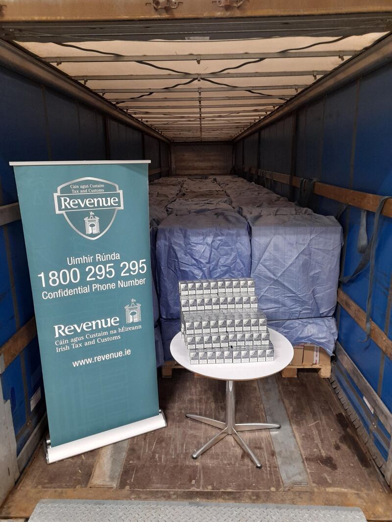 Revenue seize nine million cigarettes at Rosslare Europort, 01/03/2026