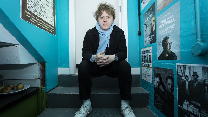 Backstage before his album launch last year in  Leeds. Photograph:  Andrew Benge/Redferns