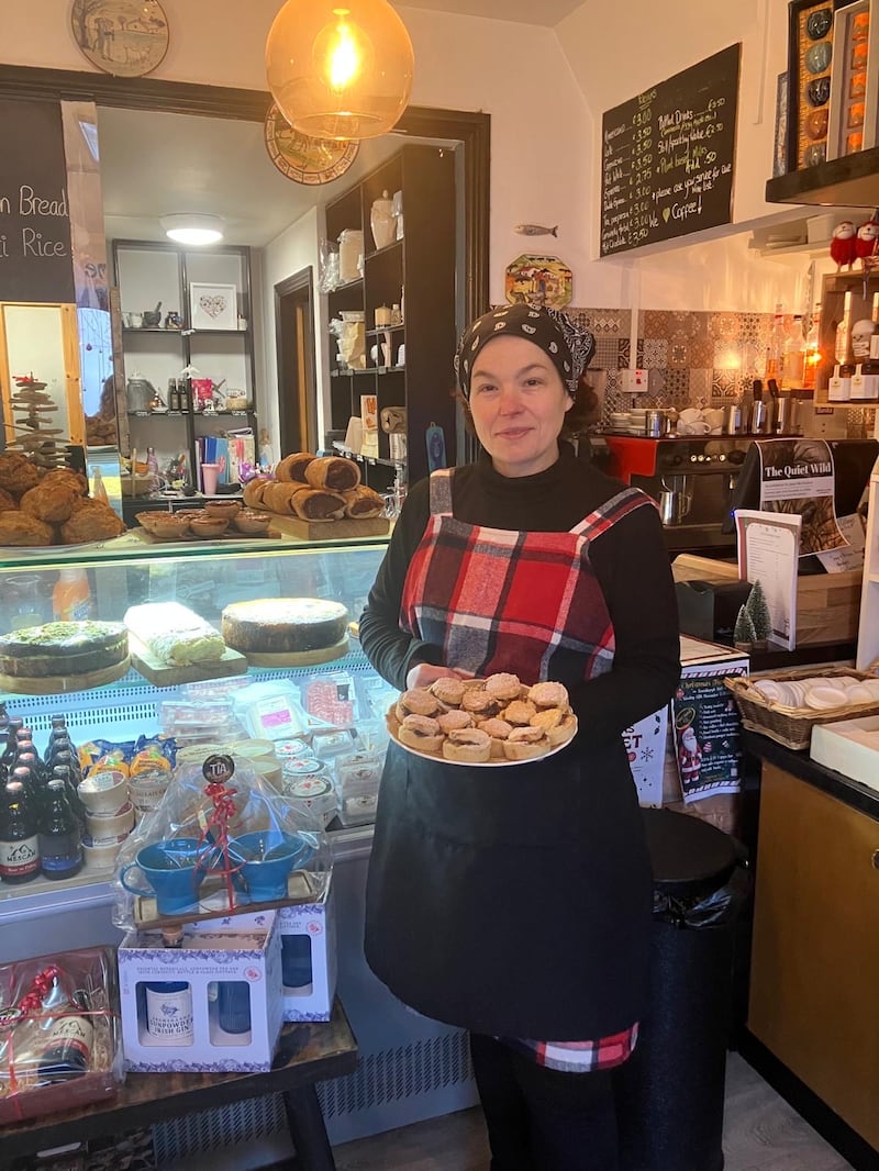 Ana Silva with mince pies at Tia in Co Mayo