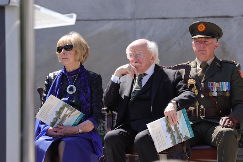 President Michael D Higgins led the tributes. Photograph: Alan Betson 