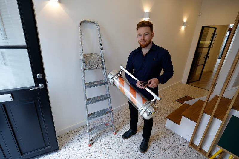 Nick Taaffe has converted the barbershop into a bright and stylish three-bedroom home with a three-storey extension out the back.  Photograph: Nick Bradshaw/The Irish Times