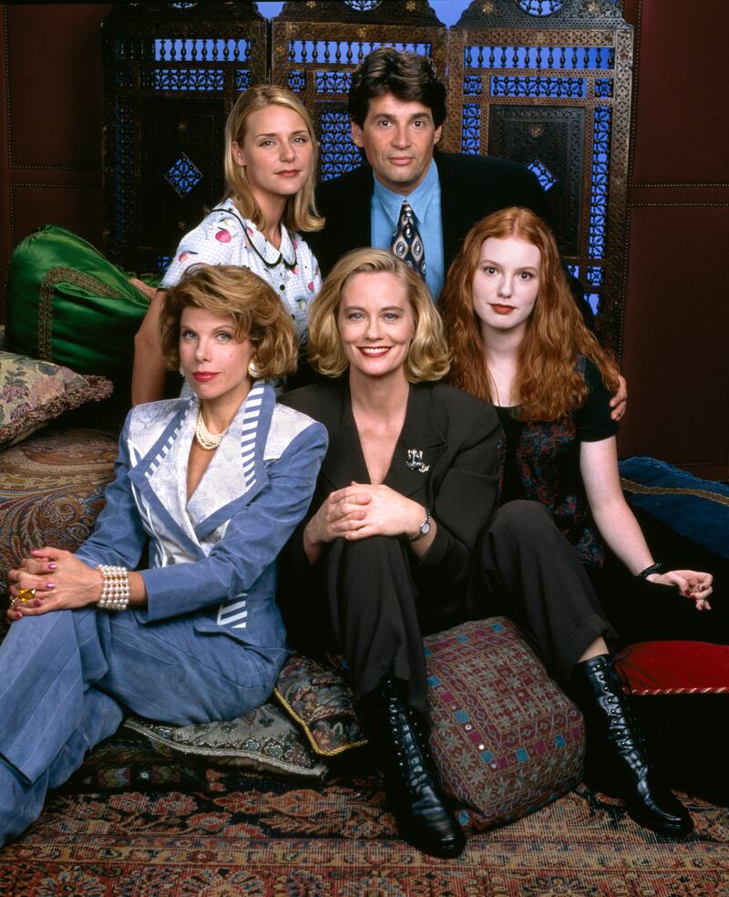 Alicia Witt with other cast members of the 1990s sitcom Cybill. Photograph: CBS via Getty  
