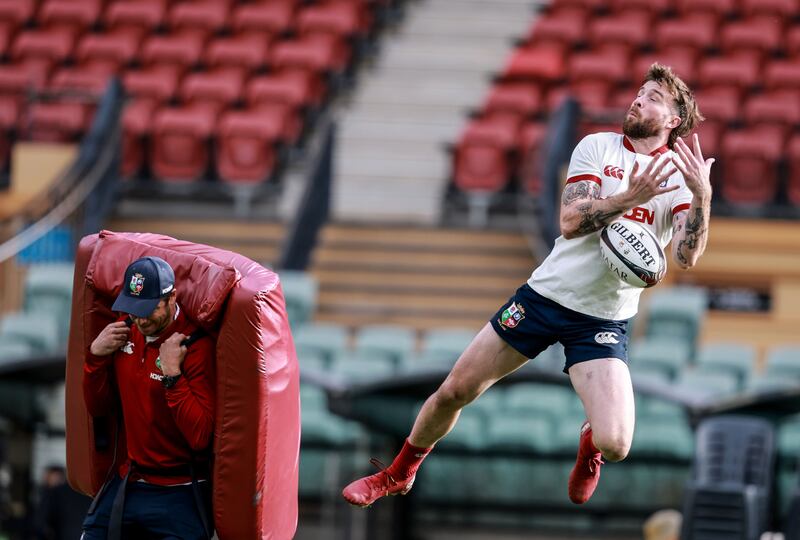 Mack Hansen trains during a Captain’s Run session at the Adelaide Oval on Friday. Photograph: Dan Sheridan/INPHO