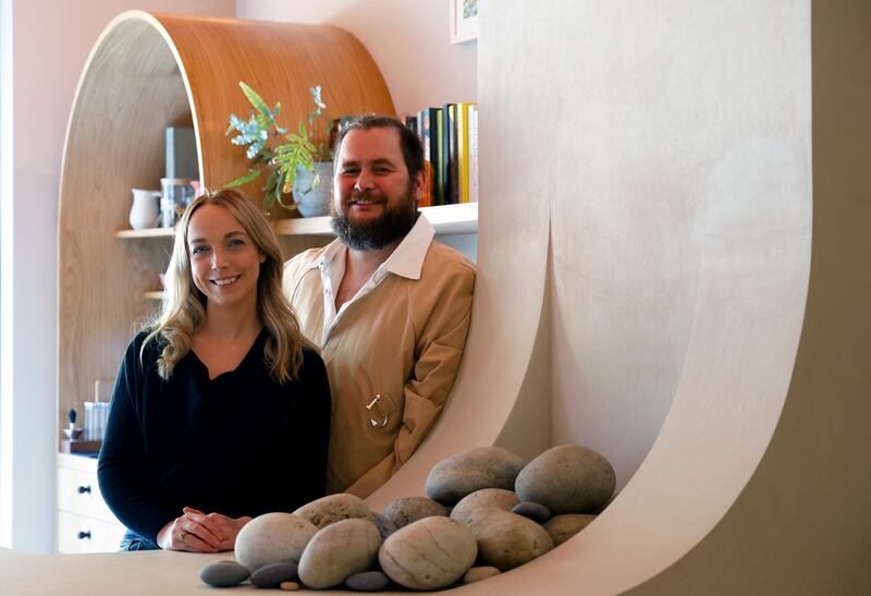 'Max wanted a big fireplace in the kitchen,' says Emily Fedorov. Photograph: Nick Bradshaw