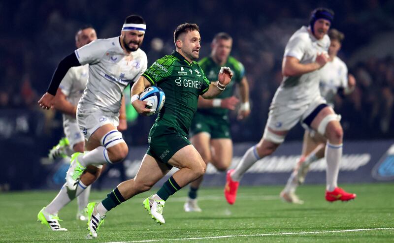 Caolin Blade's running game, support play and eye for the tryline is such a key weapon for Connacht. Photograph: James Crombie/Inpho