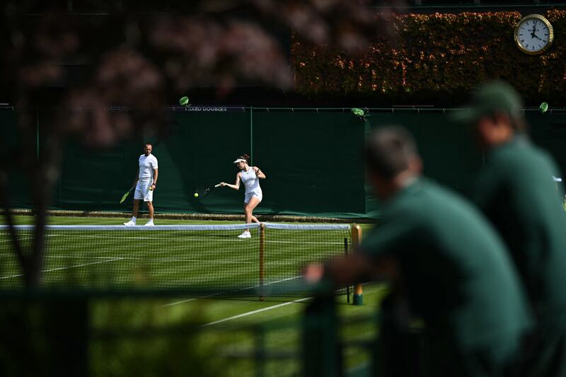 Venues such as Wimbledon have struggled to accommodate the numbers working for players. Photograph: Ben Stansall/AFP via Getty Images 
