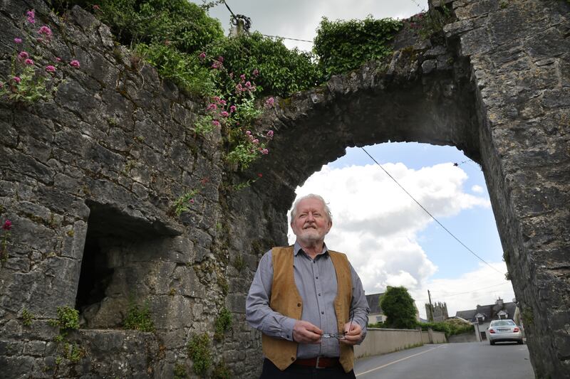 Local historian  Terry Cunningham at the North Gate in and out of Fethard, Co Tipperary. Photograph: Bryan O’Brien
