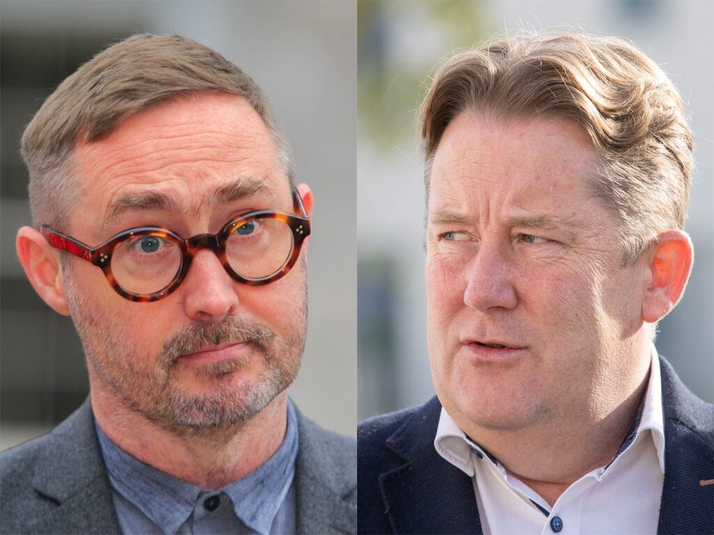 Sinn Féin housing spokesperson Eoin O’Broin (left) and Fianna Fáil Minister for Housing Darragh O'Brien. Photographs: Gareth Chaney/Collins & Tom Honan/The Irish Times