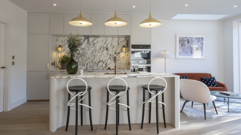 Kitchen in four-bed homes.