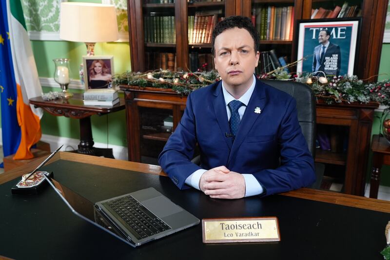 Oliver Callan as Leo Varadkar in Callan Kicks