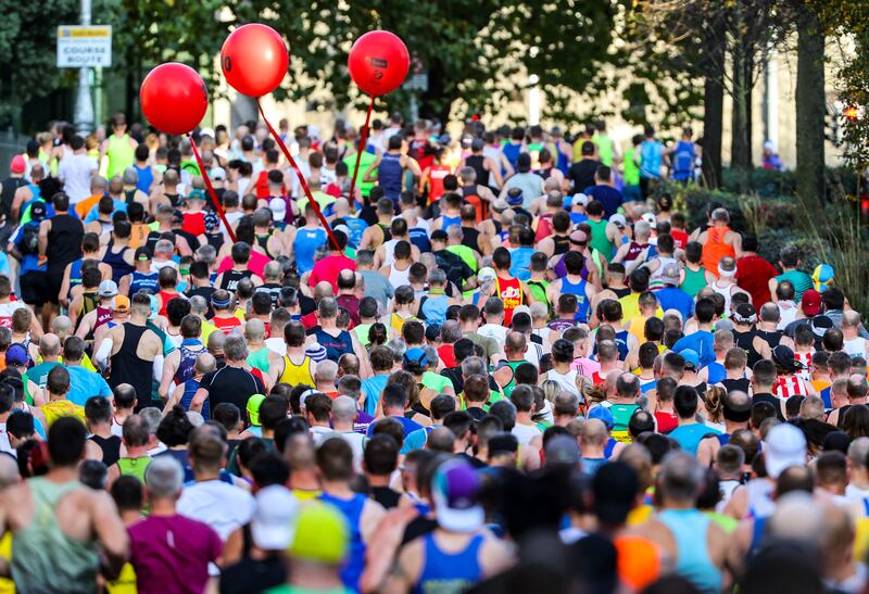 A view of runners in the race last year. Photograph: Bryan Keane/Inpho