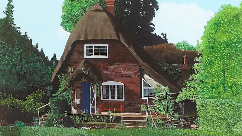 Cottage at Clifton Hampden after Mrs J Clifford, Sutton Courtenay WI (2016), by Stephen Loughman