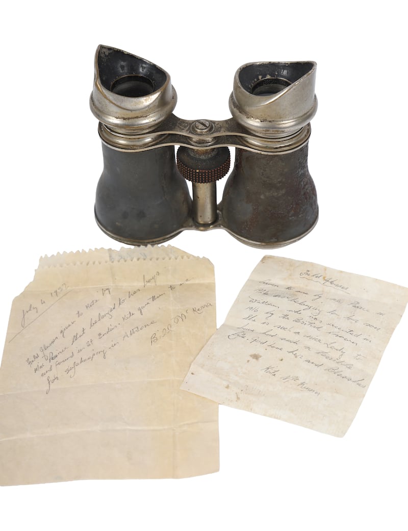 Galileo field glasses owned by Willie Pearse, who was executed alongside his brother Patrick Pearse for his involvement in the 1916 Rising, Sheppard's