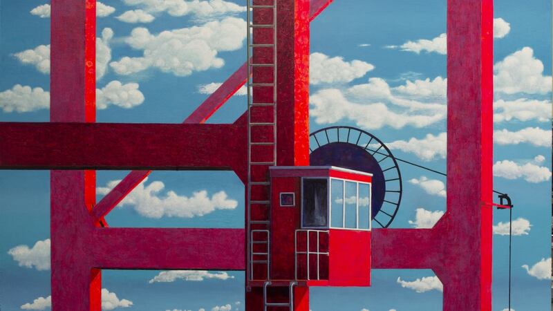 Aidan Hickey’s Crane Clouds at the Dublin Painting and Sketching Club Exhibition at CHQ