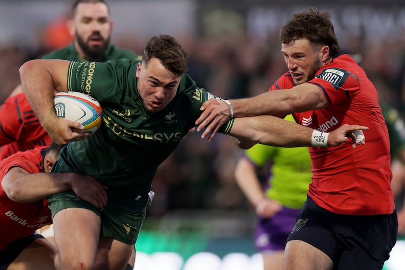 Connacht's Shayne Bolton will be hoping to help drive his team to victory in Edinburgh on Friday. Photograph: Laszlo Geczo/Inpho
