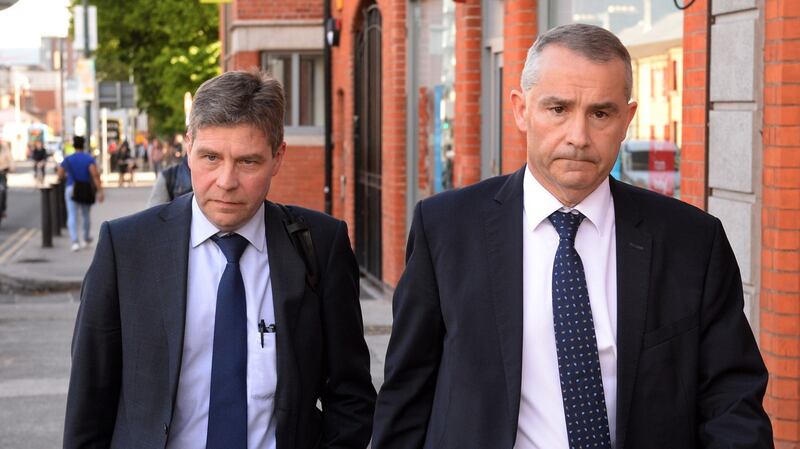 Kevin Lunney and Liam McCaffrey (right). Photograph: Dara Mac Dónaill/The Irish Times