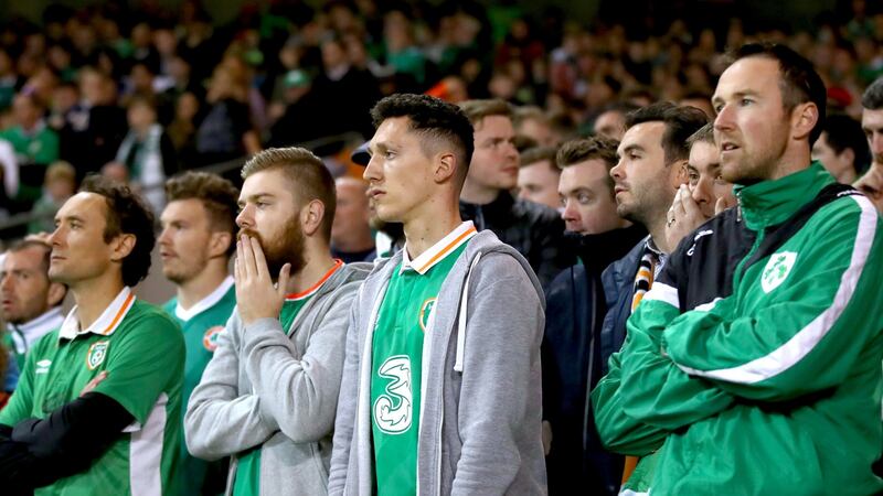 Ireland supporters need results to go their way if they are to see their side in Russia. Photograph: James Crombie/Inpho
