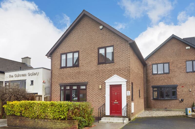 1 Westminster Court, Foxrock, is at the end of a terrace of four homes