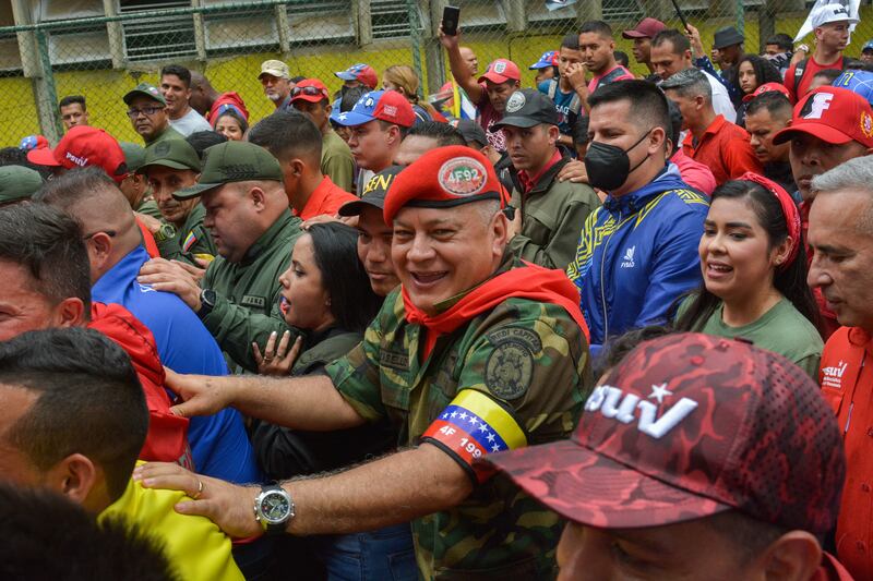 Many Venezuelans struggle to imagine a transition to democracy while Diosdado Cabello remains in charge of large parts of the country's repressive apparatus. Photograph: Miguel Zambrano/Getty