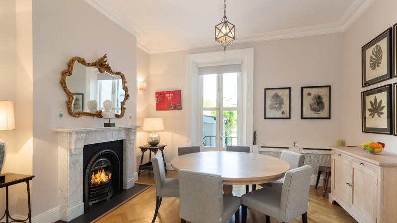 Diningroom with French doors to back garden