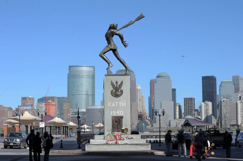 The Katyn Memorial  in Jersey City, New Jersey. Photograph: Getty Images