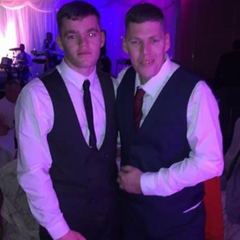 Dean Fitzsimons (left) and his father Kenneth were both charged. Photograph: Facebook