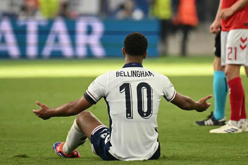 England midfielder Jude Bellingham. Photograph: Angelos Tzortzinis/AFP via Getty Images 
