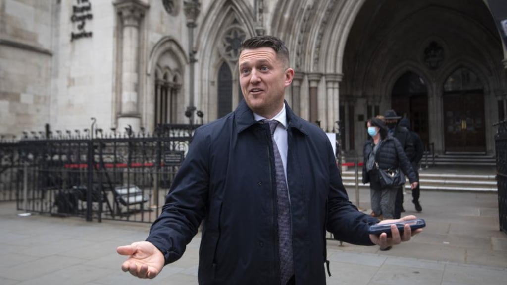 The English Defence League founder whose real name is Stephen Yaxley-Lennon – was sued by Jamal Hijazi, who was assaulted in the playground at Almondbury Community School in Huddersfield in 2018. File photograph: Victoria Jones/PA Wire