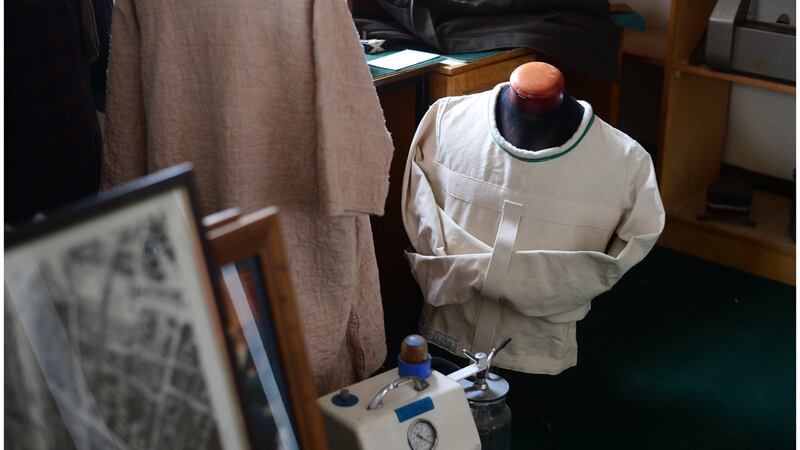 Grangegorman Community Museum: some of the artefacts and records on view and some that are being archived to give an insight into the history of psychiatry in Ireland and facilitae historical research projects.  Photograph: Bryan O’Brien