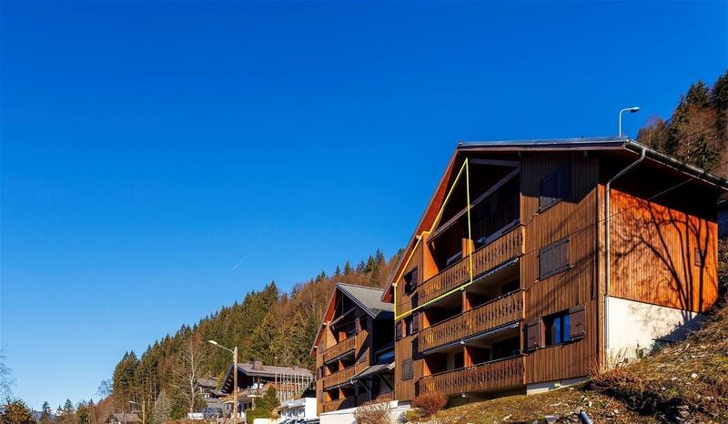 The apartment is in Morzine, France and dates to 1997