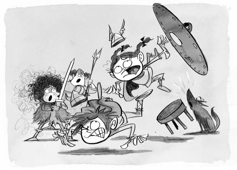Two Terrible Vikings. Illustration: Steve May
