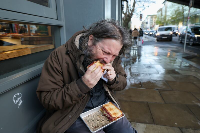 Christmas stuffing: Patrick Freyne outside Bread 41