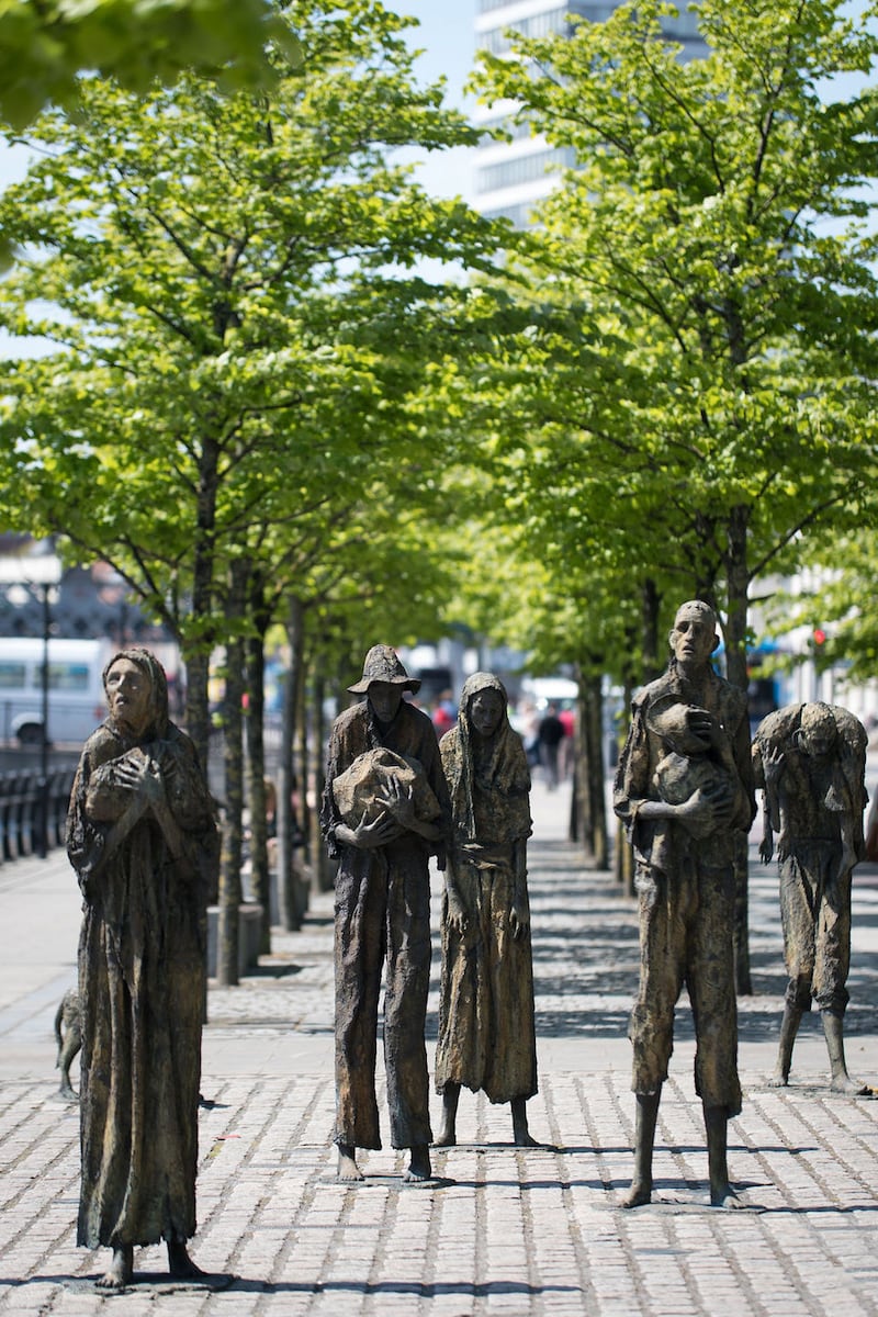 Rowan Gillespie’s Famine statues in the Docklands
