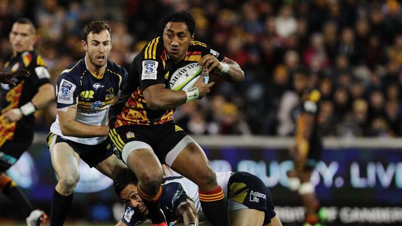 Bundee Aki in action during his Chiefs days against the Brumbies. Photograph: Stefan Postles/Getty Images