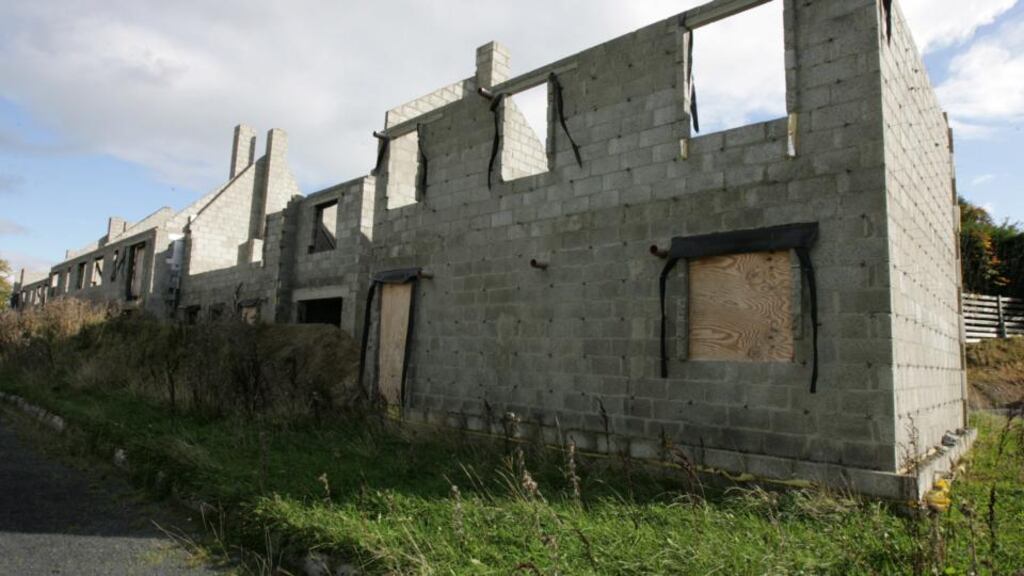 Unfinished houses in Portlaoise, Co Laois, pictured in 2010. Photograph: Eric Luke/The Irish Times
