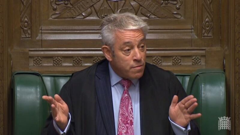 Speaker of the House John Bercow giving remarks at the beginning of a session of the House of Commons in London. Photograph: UK Parliamentary Recording Unit