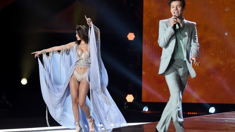 Harry Styles performs on the runway during the 2017 Victoria’s Secret Fashion Show In Shanghai on November 20th. Photograph: Theo Wargo/Getty Images for Victoria’s Secret