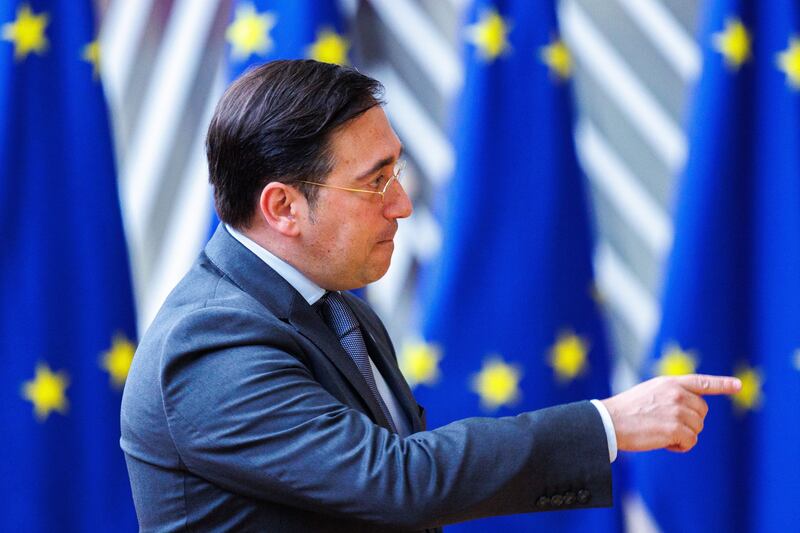 Spanish foreign minister José Manuel Albares. Photograph: Olivier Matthys/EPA