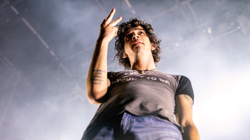 Matt Healy says large-scale gigs are a thing of a the past for The 1975. (Photo by Mackenzie Sweetnam/Getty Images)
